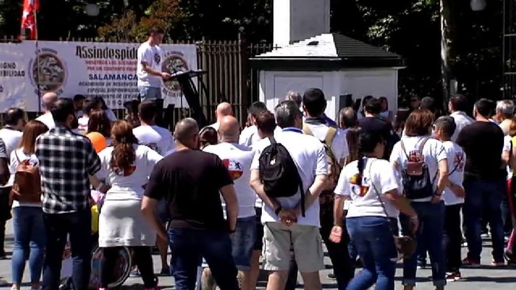 Los militares exigen en Valladolid que se frenen los despidos a los 45 años