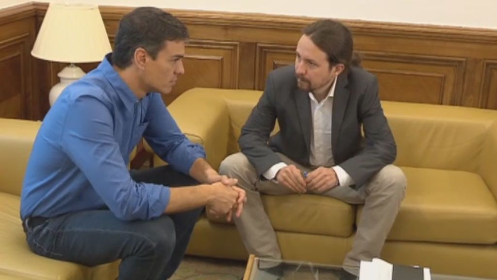 Pedro Sánchez y Pablo Iglesias se reunieron en secreto en Moncloa