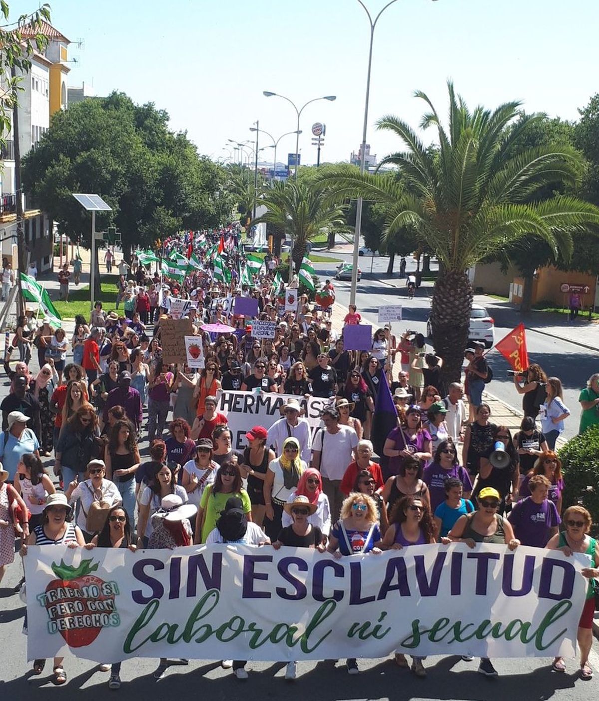 Manifestación en Huelva por "la impunidad" ante los abusos de las temporeras