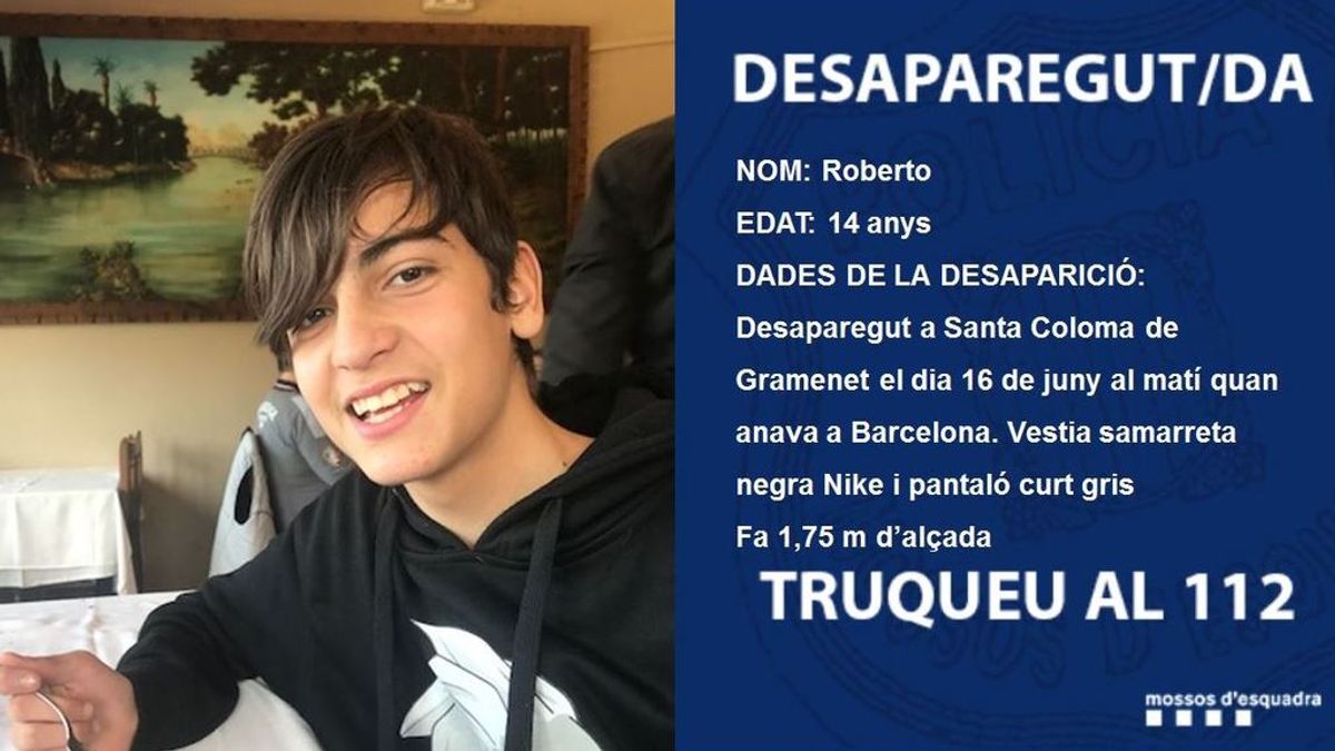 Búsqueda desesperada del niño de 14 años desaparecido en Santa Coloma de Gramenet