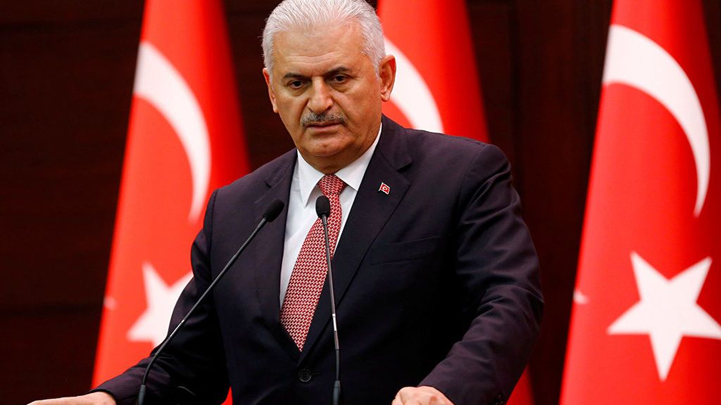 El primer ministro de Turquía, Binali Yildirim.