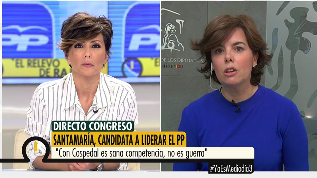 Soraya Sáenz de Santamaría: "Esto no es una guerra, es un ejercicio democrático sano"