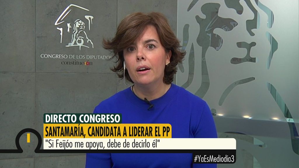 Soraya Saénz de Santamaría, sobre la corrupción: "Yo voy a trabajar con integridad y humildad"