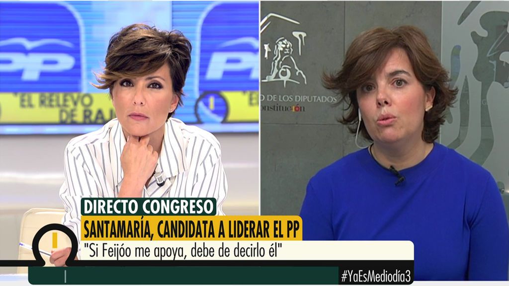 Soraya Saénz de Santamaría: "No sólo hay que hablar de Cospedal y de mí, también hay otros candidatos"