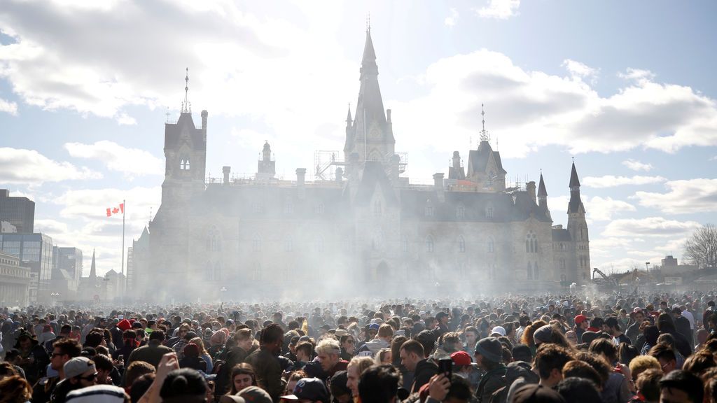 Manifestación a favor de la legalización de la marihuana