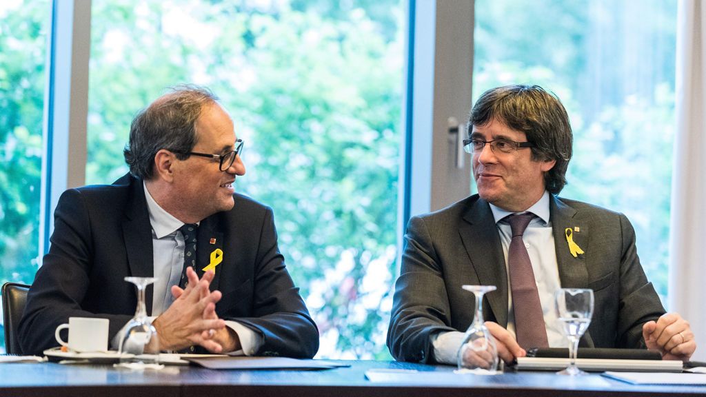 Torra y Puigdmont, juntos en Berlín para tratar la situación de Cataluña