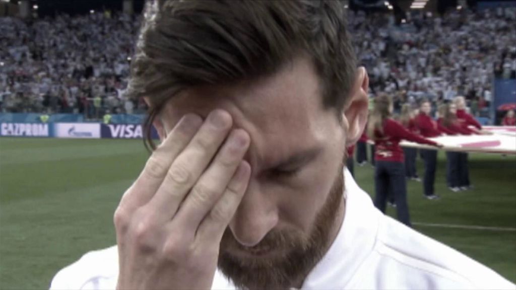 Leo Messi, desaparecido y frustado en la derrota de la Selección Argentina frente a Croacia