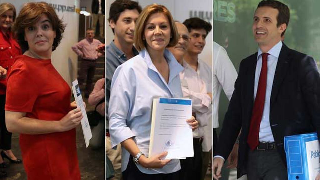 Los precandidatos a la presidencia del PP, en manos de los militantes