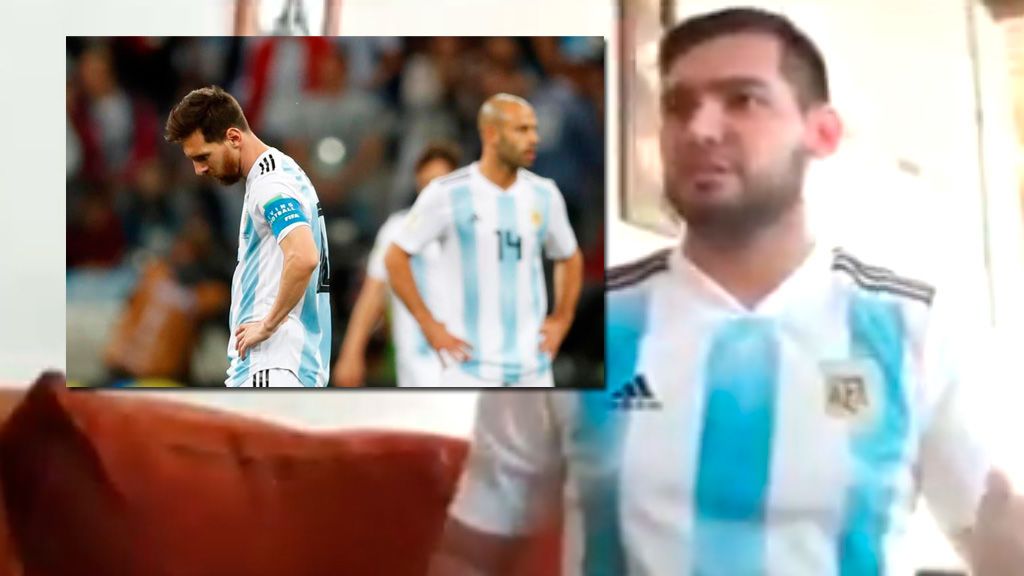 Falla Caballero, se escucha un "qué pelotudo, no me lo puedo creer...", se levanta, llora y chau: resumen viral del K.O. argentino
