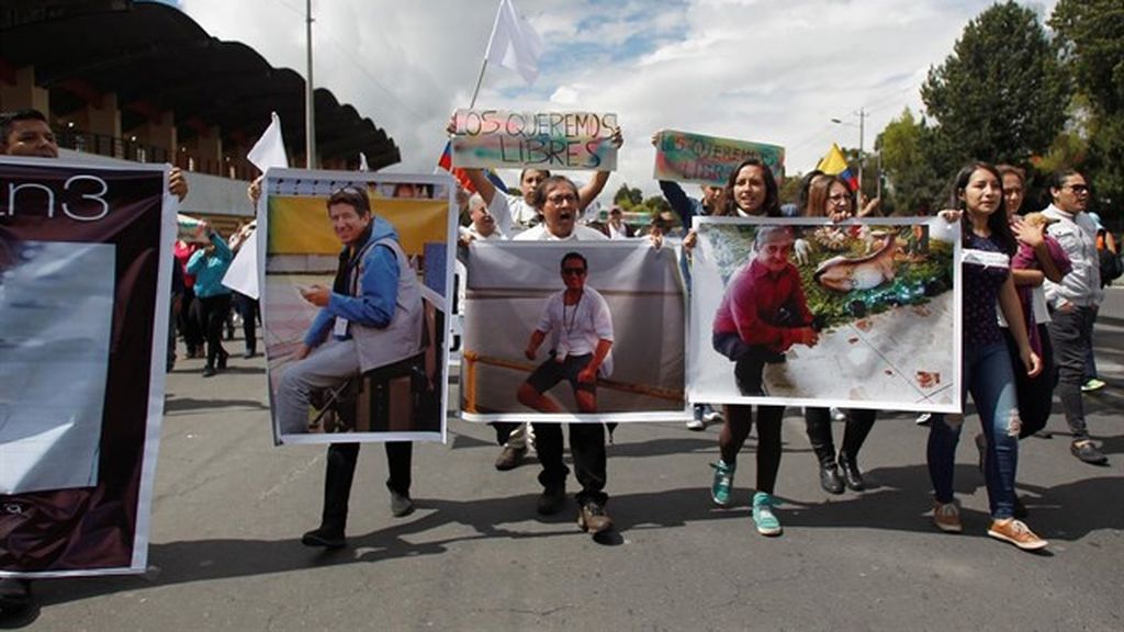 El Ministerio de Exteriores de Colombia confirma que los cuerpos hallados son de los tres trabajadores de 'El Comercio'