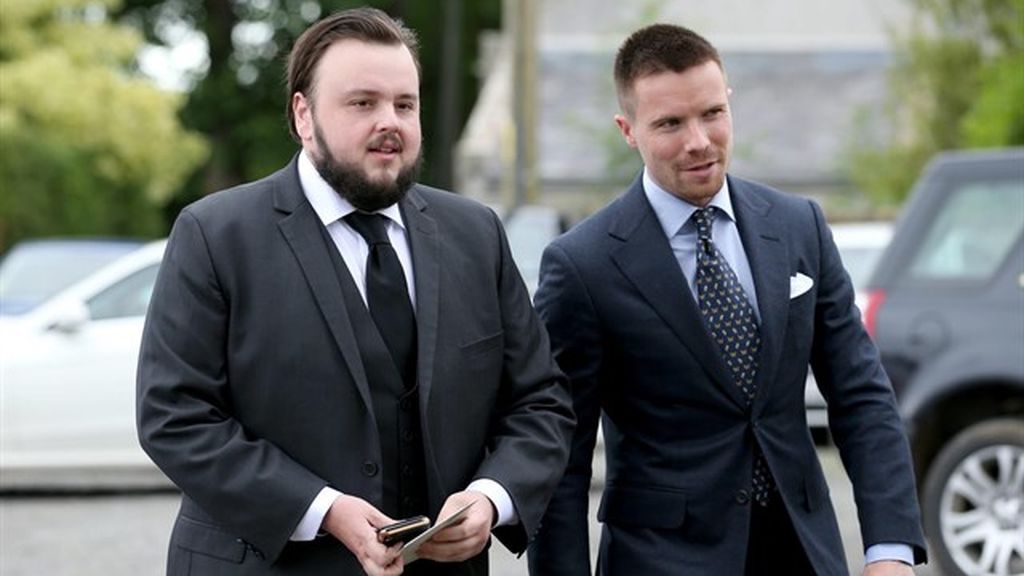 John Bradley-West (Samwell Tarly) y Joseph Dempsie (Gendry).