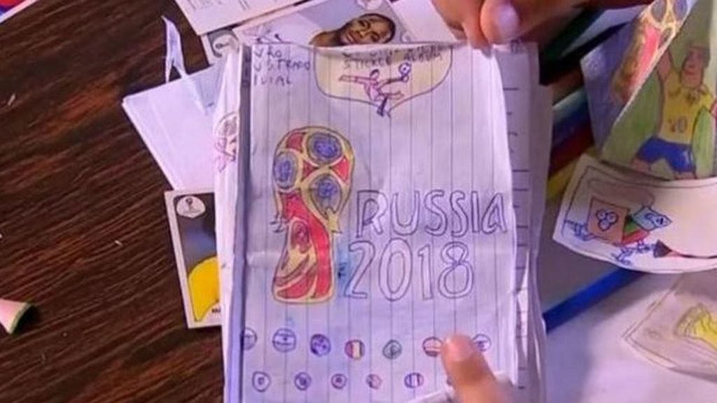 El dinero no marca la diferencia: un niño decide dibujar su propio álbum del Mundial
