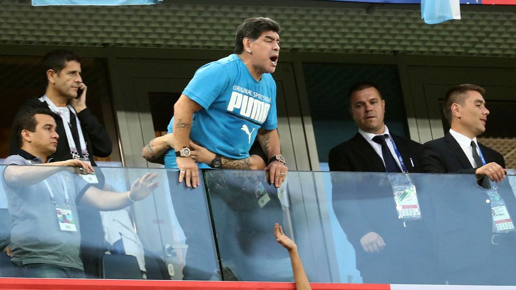 Esto no son 'MEMES': Así vivió Maradona la victoria de Argentina ante Nigeria