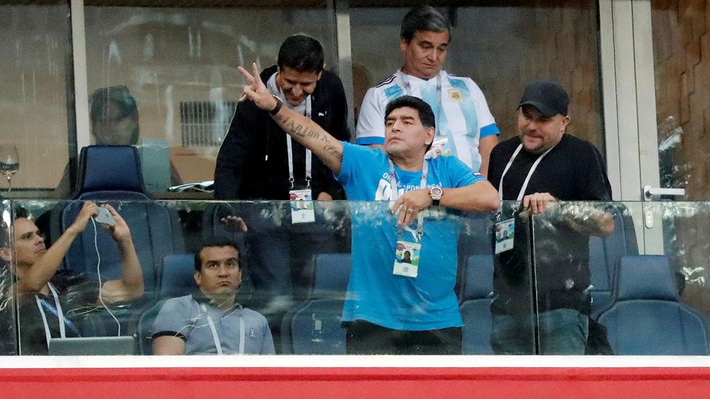 Esto no son 'MEMES': Así vivió Maradona la victoria de Argentina ante Nigeria