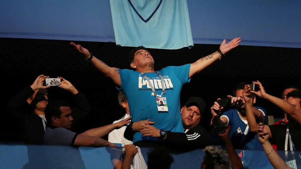 Esto no son 'MEMES': Así vivió Maradona la victoria de Argentina ante Nigeria