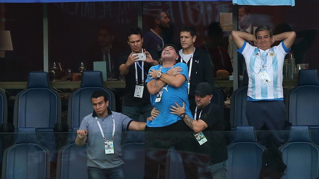 Esto no son 'MEMES': Así vivió Maradona la victoria de Argentina ante Nigeria