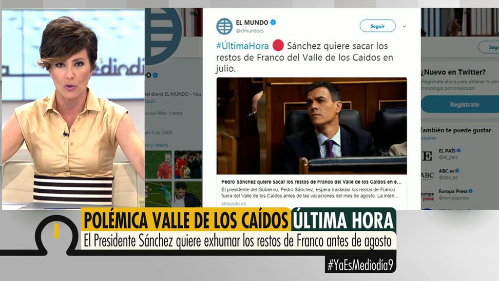 Última hora: Pedro Sánchez anuncia la inminente exhumación de los restos de Franco