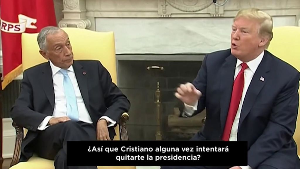 El vacile de Donald Trump al presidente de Portugal por Cristiano Ronaldo