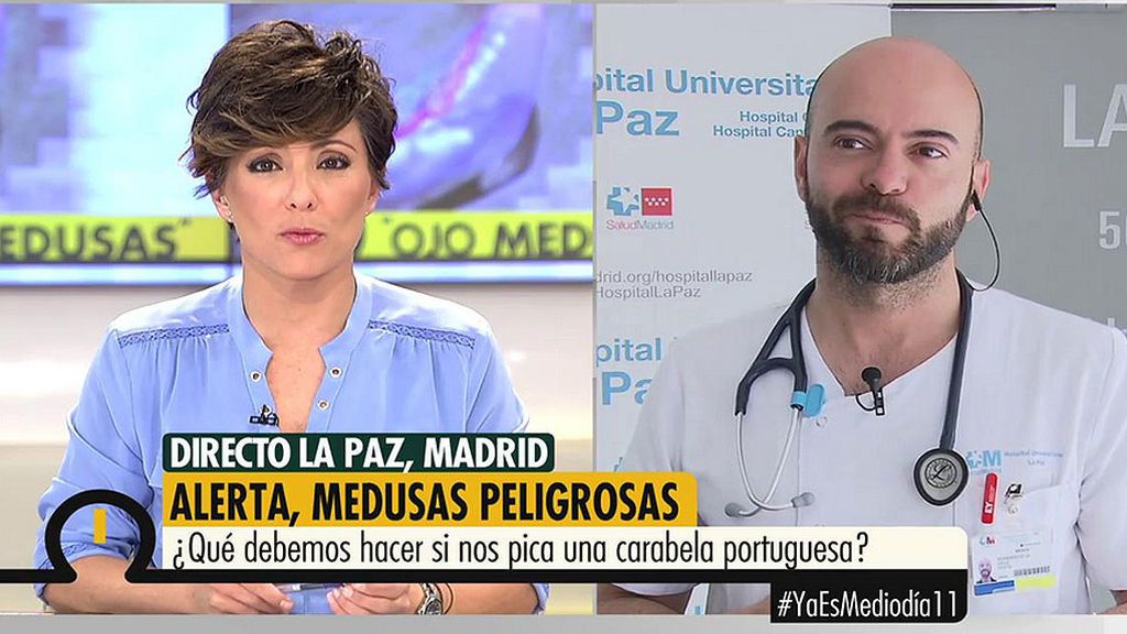 Fernando la Calle, médico del Hospital La Paz, nos da las claves para combatir la picadura de una carabela portuguesa