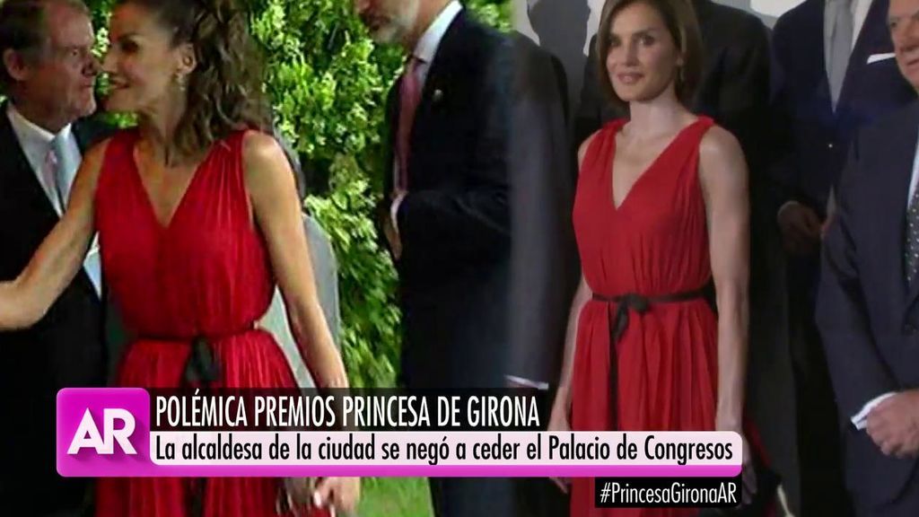 La reina Letizia repite vestido rojo en los premios Princesa de Girona