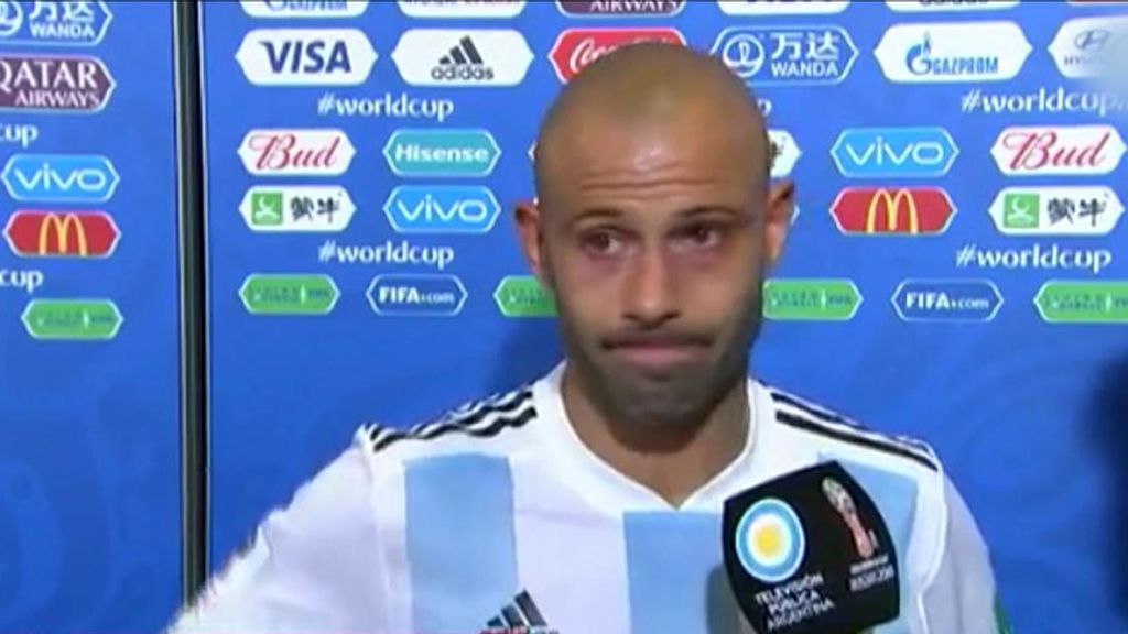 Mascherano anuncia entre lágrimas su retirada de la selección argentina: “Se terminó”