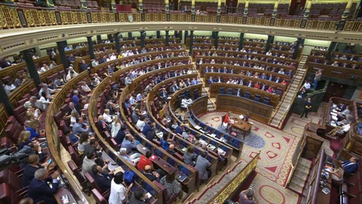 Pleno del Congreso del miércoles 4 de julio de 2018, donde se convalidó el decreto ley del Gobierno para renovar de forma urgente el Consejo de Administración de RTVE.