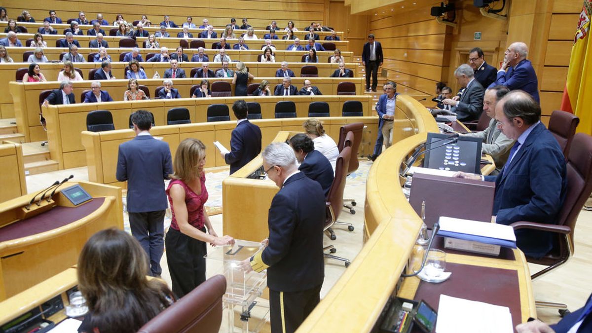 Pleno del Senado celebrado el jueves 5 de julio de 2018, donde se ha votado en segunda vuelta la renovación del consejo de administración de RTVE.