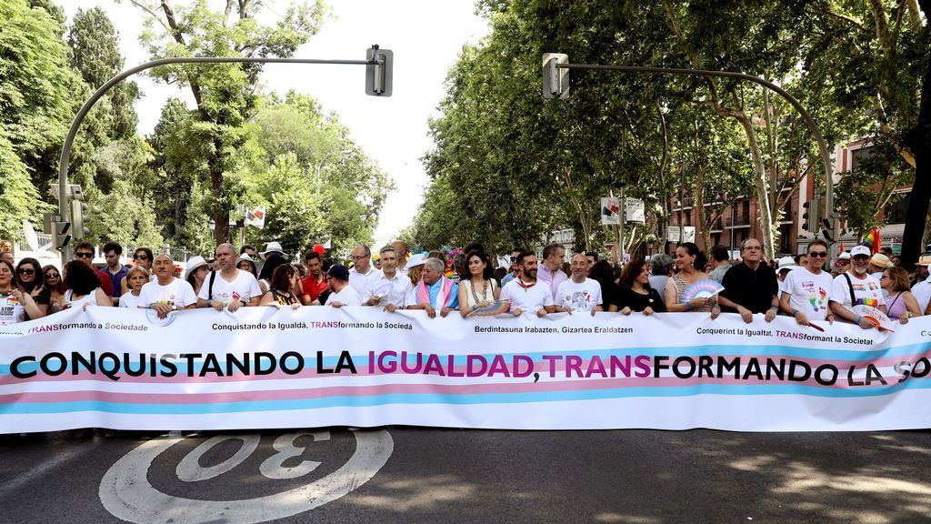 Multitudinaria manifestación reivindicativa del Orgullo LGTBI en Madrid