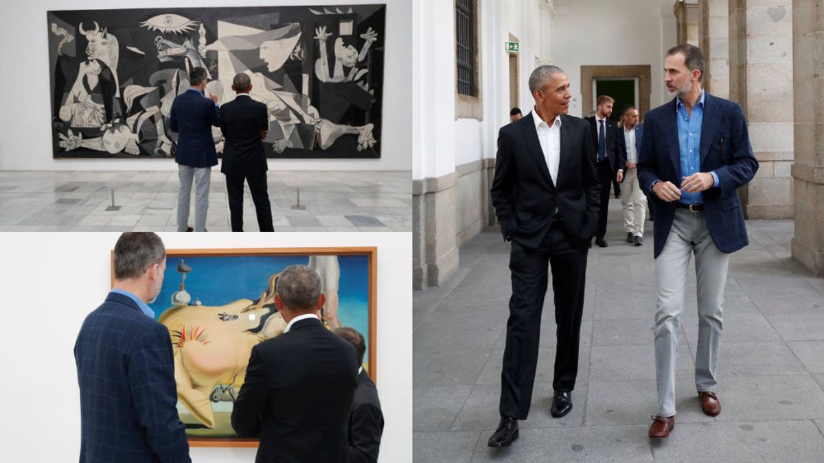 El Rey y Obama, juntos frente al Guernica