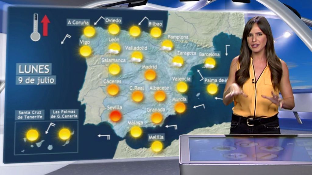 Precaución con las tormentas en el norte y sigue aumentando el calor en el centro y el sur