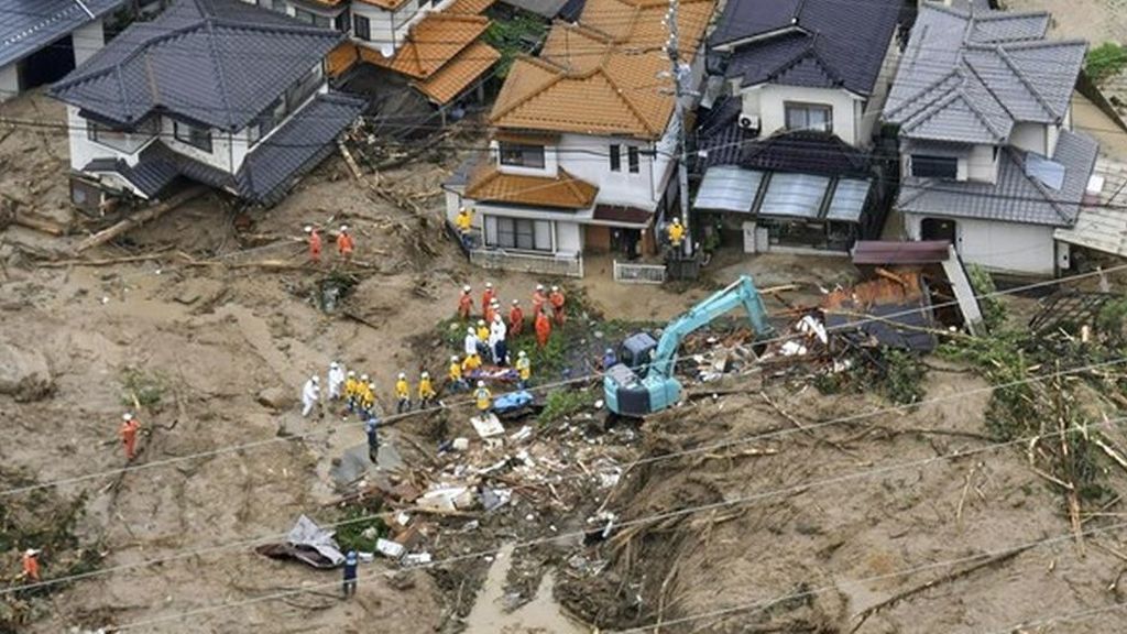 85 muertos y medio centenar de desparecidos por las intensas lluvias en Japón