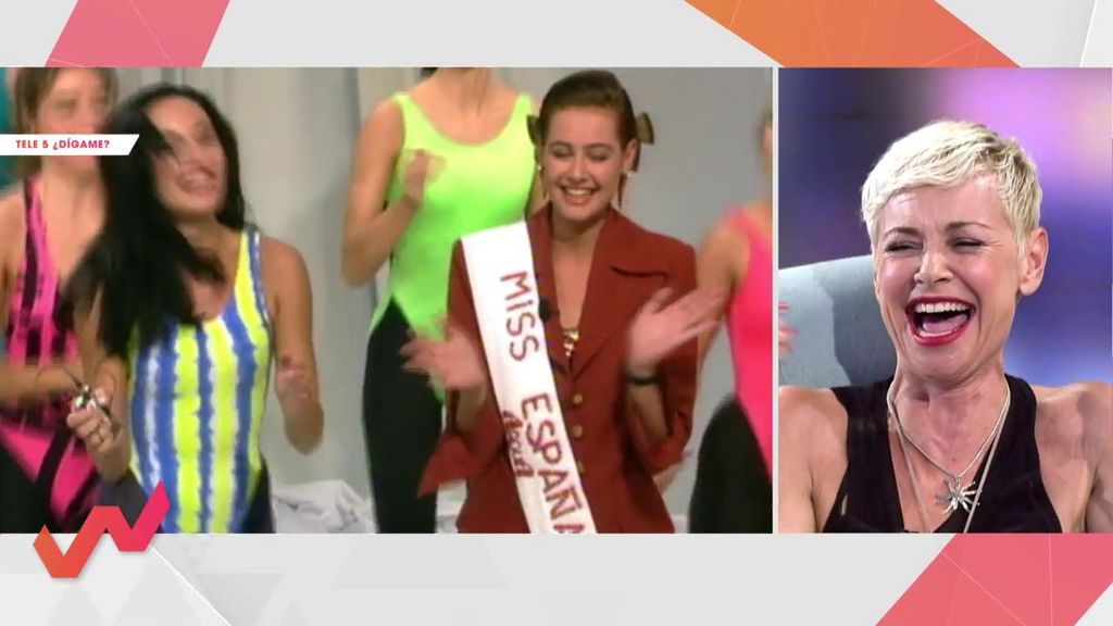 Esther Arroyo se "muere de la risa" viendo su primera vez en Telecinco como Miss España