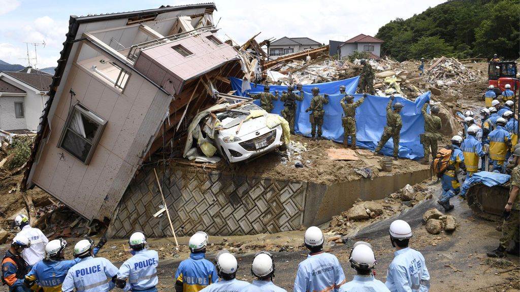 Japón:  Un centenar de muertos en las inundaciones por las lluvias torrenciales