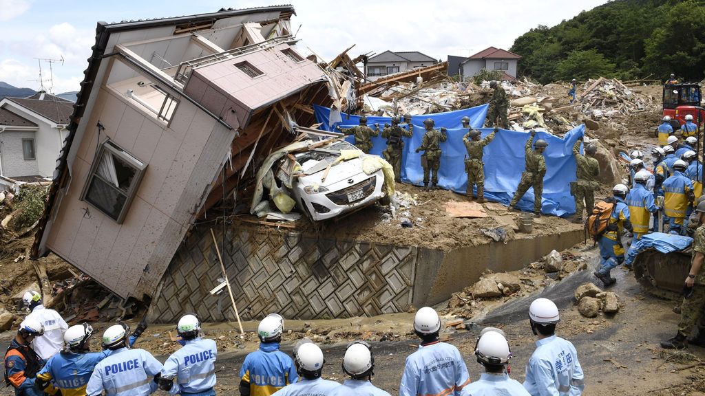 Lluvias torrenciales en Japón:  La cifra de muertos supera el centenar
