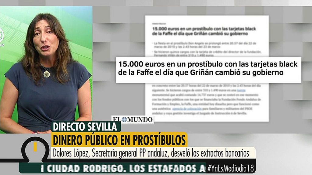 Loles López, PP en Andalucía: “La señora Susana Díez mintió al decir que ya no había tarjetas Black”