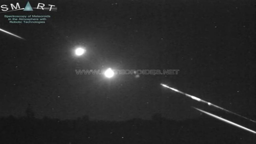 Dos meteoritos caen en España en pocas horas