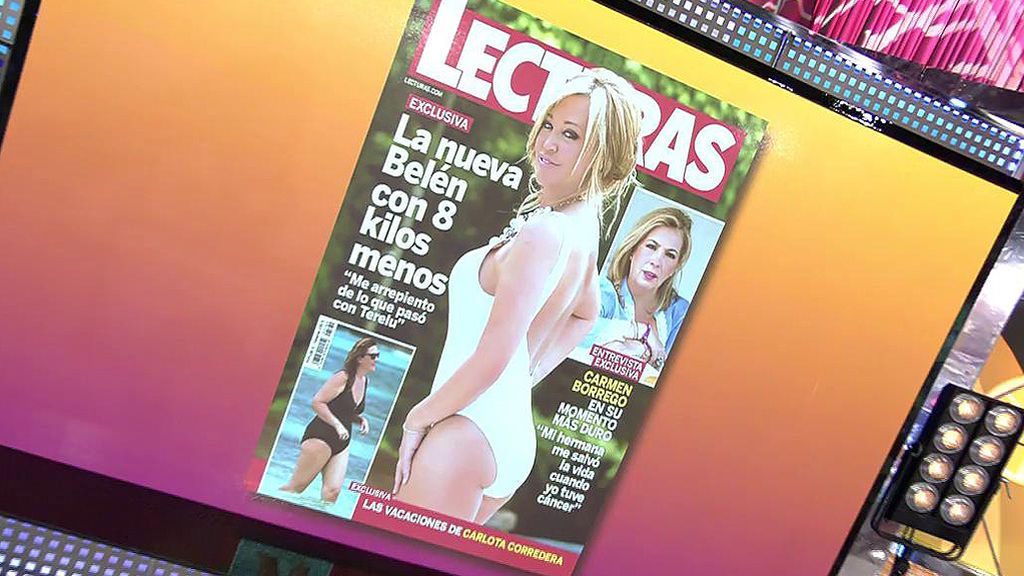 Belén Esteban posa en bañador en la portada de 'Lecturas'