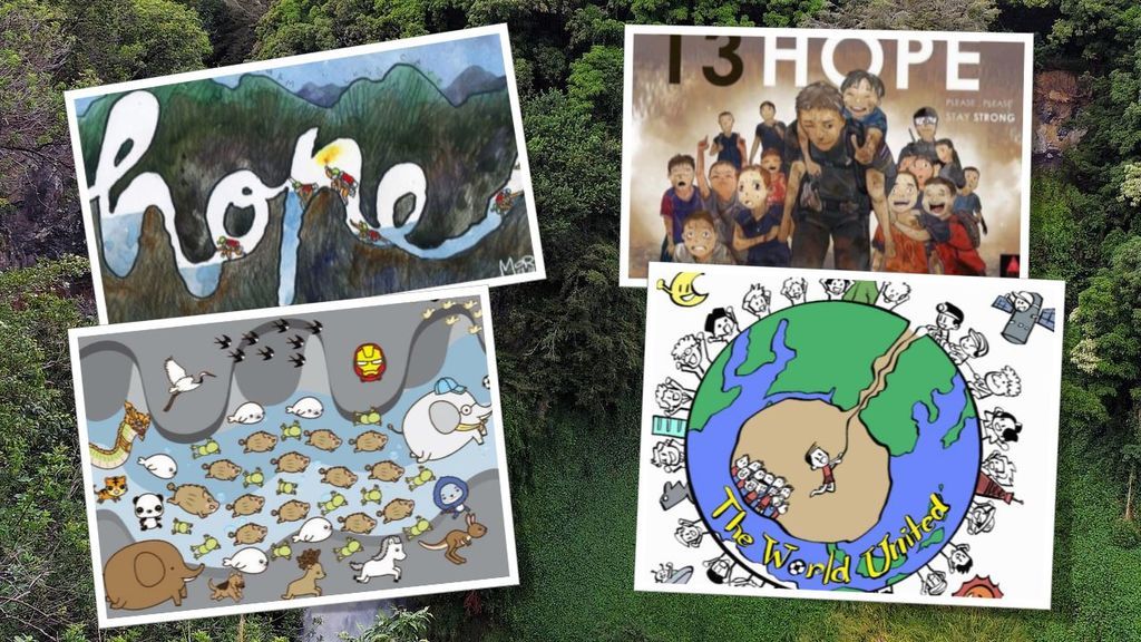Las redes celebran el rescate de los niños en Tailandia mostrando su faceta más artística