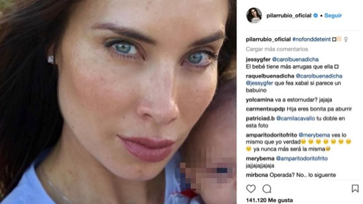 #Nofonddeteint: la tendencia 'selfie' de Pilar Rubio para los no se atreven con el 'no make up'
