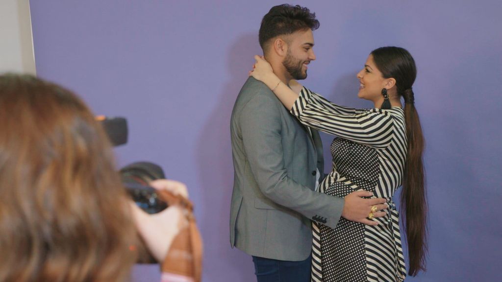 La Rebe y su novio, José, en el programa final de 'El embarazo de la Rebe'.