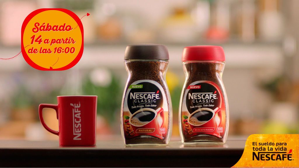 ¡Este sábado viene cargado de emociones! Conoceremos al ganador/a del 'Sueldo para toda la vida' de Nescafé