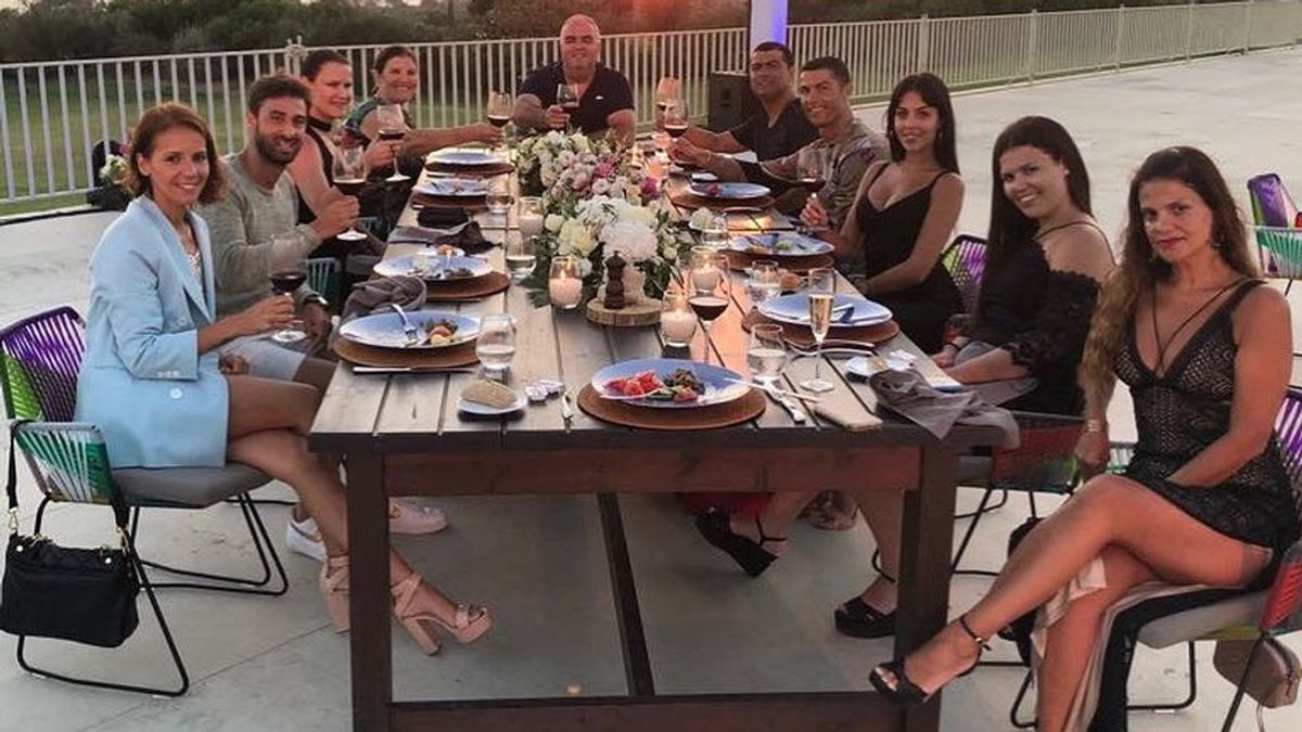 La cena de despedida de Cristiano Ronaldo con Georgina y los Aveiro, al detalle