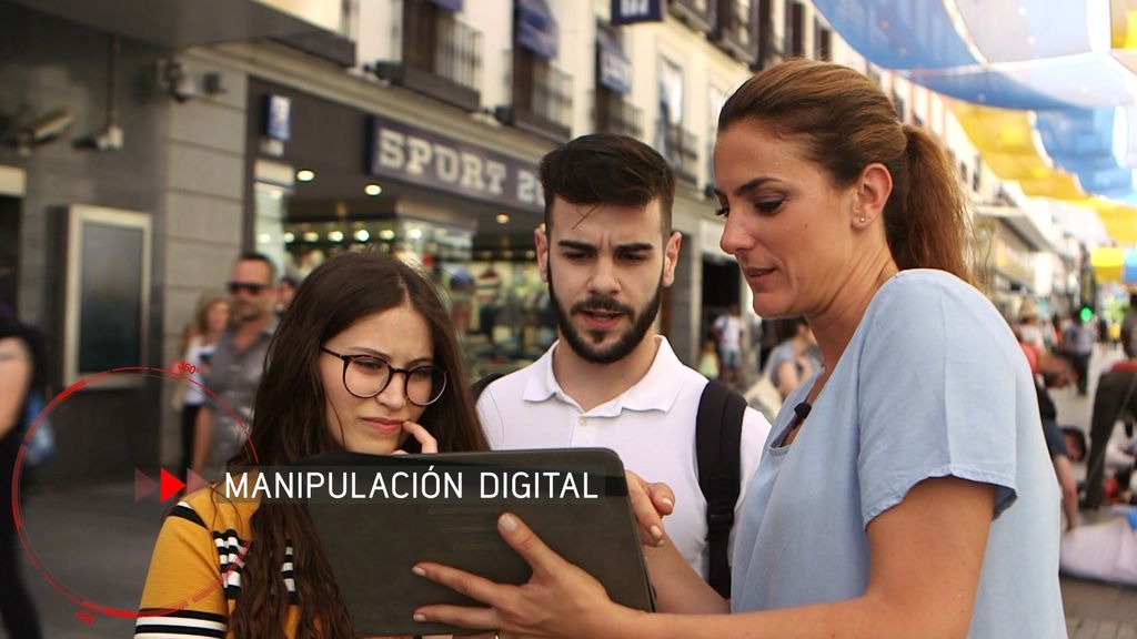 La reportera Verónica Dulanto investiga la manipulación digital en el programa 'En el punto de mira', de Cuatro.