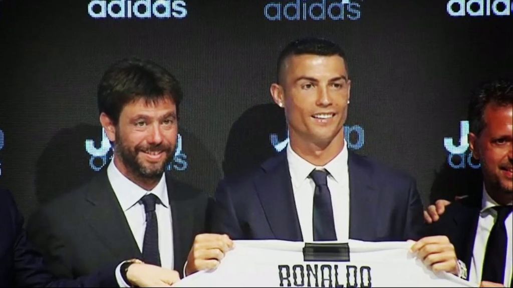 Cristiano Ronaldo: su presentación con la Juventus, minuto 