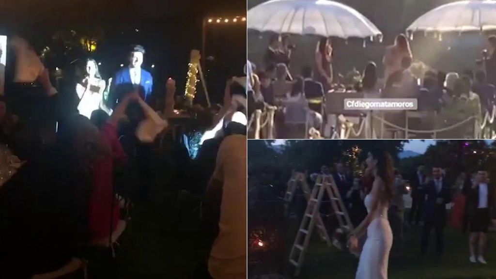 La llegada de la novia, la ceremonia, el discurso de Laura... La boda de Diego Matamoros, en vídeo