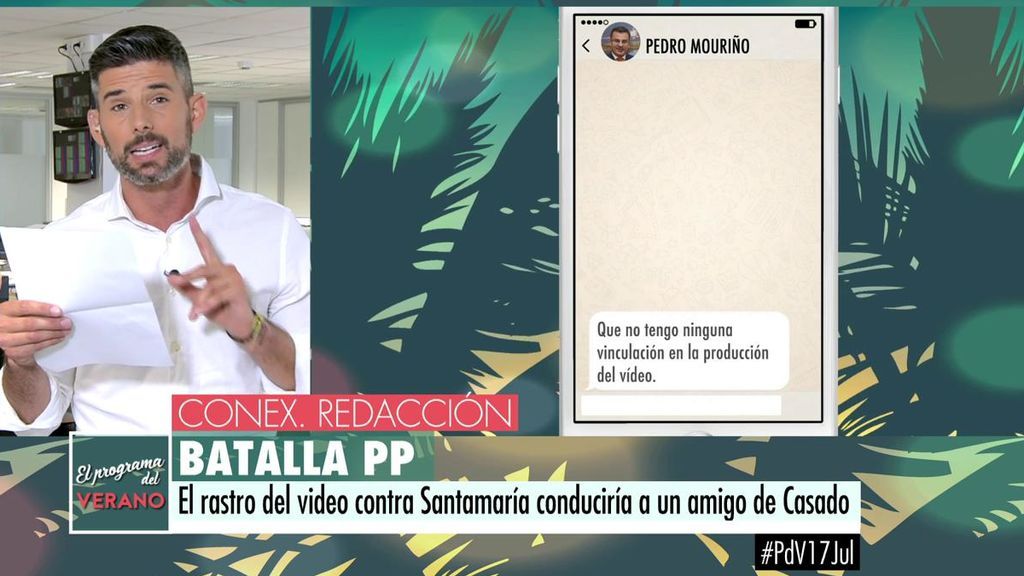 Pedro Mouriño niega estar detrás del vídeo del pasado del PP contra Santamaría