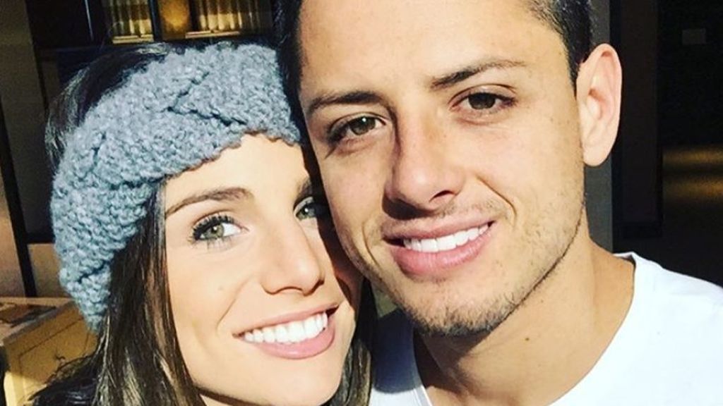 Lucía Villalón y Chicharito.