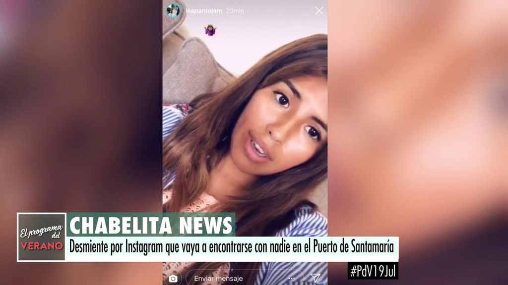 Chabelita desmiente en Instagram que vaya a encontrarse con Albalá en el Puerto de Santamaría