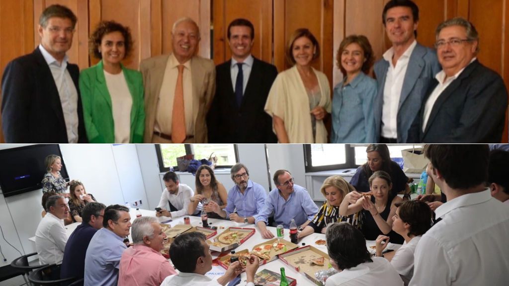 Un nuevo liderazgo se cocina en el PP: Casado y Santamaría se rodean de exministros