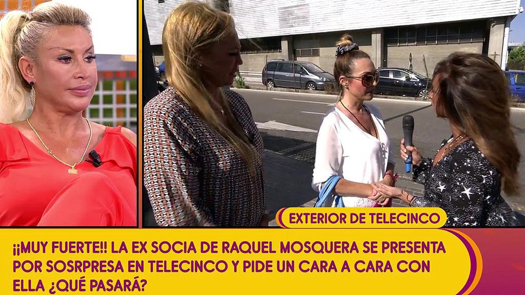 ¡Novelón en directo! La no-socia de Raquel Mosquera se presenta en Telecinco sin previo aviso